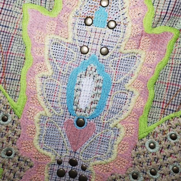 Biya 2.10.10.5 Johnny Was Stud Embroidered Jacket - Picture 8 of 12